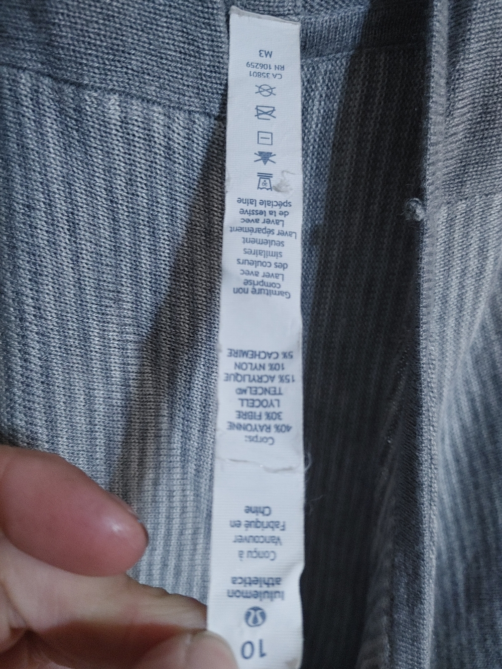 lululemon athletica Gray Draped Open-Front Cardigan - Picture 2 of 5
